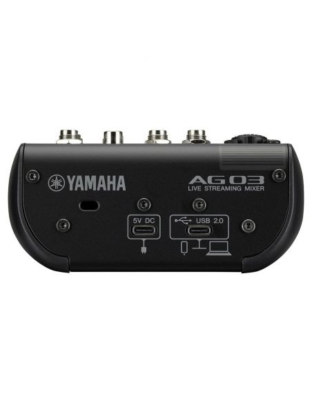 Live Streaming Package Yamaha AG03MK2 B LSPK black