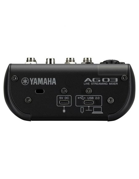 Tiesioginės transliacijos komplektas Yamaha AG03MK2 B LSPK juodas