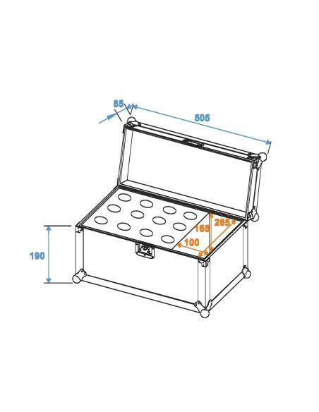 Microphone Case ROADINGER 12 microphones 30109895