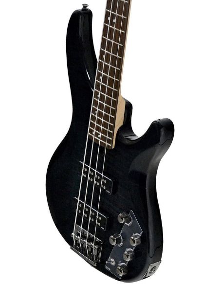 Bosinė gitara Yamaha TRBX604FM permatoma juoda