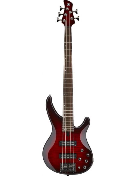 Electric Bass Yamaha TRBX605FM Dark Red Burst