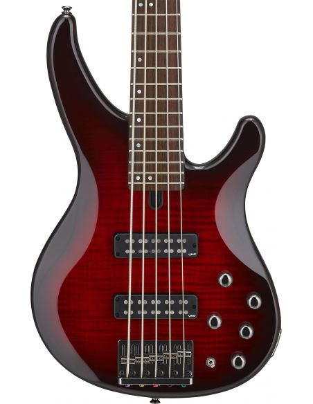 Electric Bass Yamaha TRBX605FM Dark Red Burst