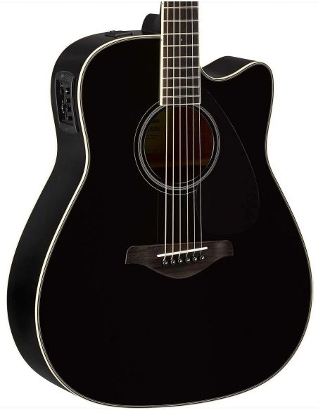 Electro-acoustic guitar Yamaha FGX820C II Black