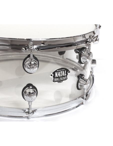 Akrilinis solinis būgnas 14"x5.5" Natal Arcadia S-AC-S455-TR1