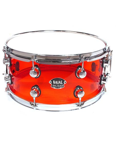 Acrylic snare drum 14"x5.5" Natal Arcadia S-AC-S455-RD1