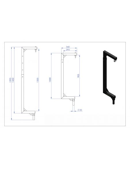 Adapter stand for audio systems Fenix AC-567B black