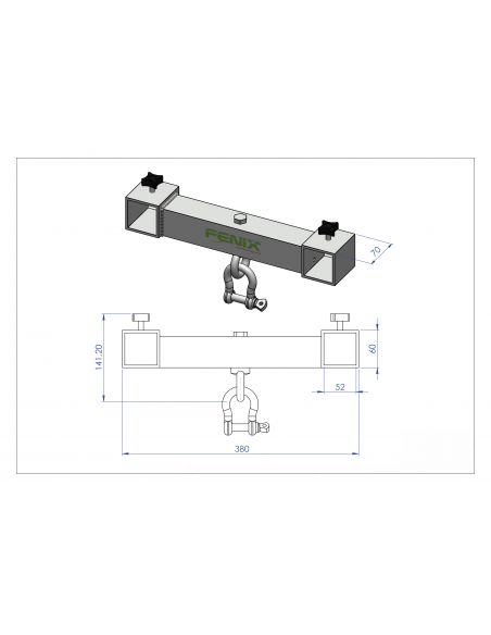 Stand for audio systems Fenix AC-569 silver