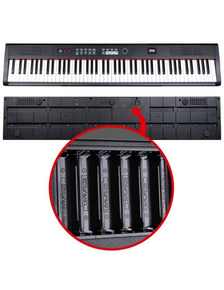 DNA PP 88 pianino cyfrowe pełnowymiarowe keyboard do nauki