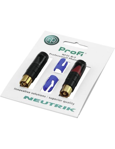 Pair of RCA plugs Neutrik NF2C-B/2