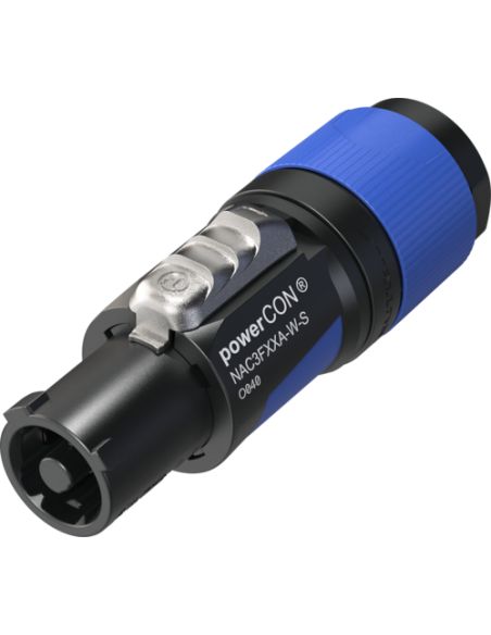 Connector PowerCon/in Neutrik NAC3FXXA-W-S