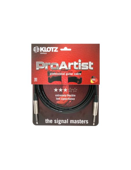 Instrument Cable Klotz Pro Artist PRON030PP, 3m, black