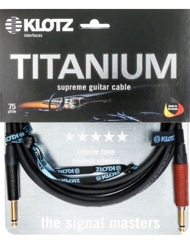 Instrument Cable Klotz Titanium TI-0600PSP, 6m, black