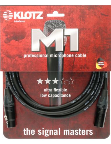 Microphone cable Klotz M1FM1N0500, 5m, black