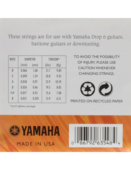 Electric guitar strings EN12DS