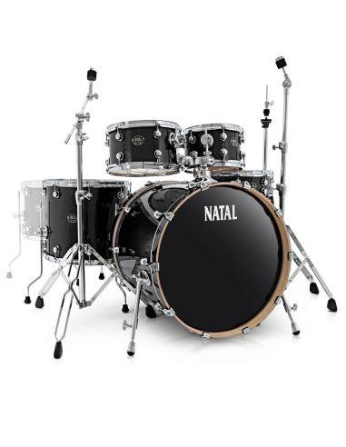 Acoustic Drum Set Natal Arcadia KAR-F20-BLS Black Sparkle