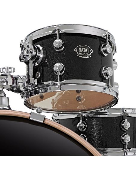 Acoustic Drum Set Natal Arcadia KAR-F20-BLS Black Sparkle