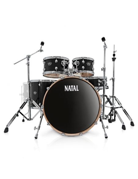 Acoustic Drum Set Natal Arcadia KAR-F20-BLS Black Sparkle