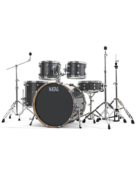 Acoustic Drum Set Natal Arcadia KAR-UF22-GST Grey strata