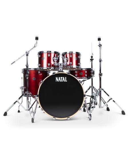 Acoustic Drum Set Natal Arcadia KAR-UF22-RST Red strata