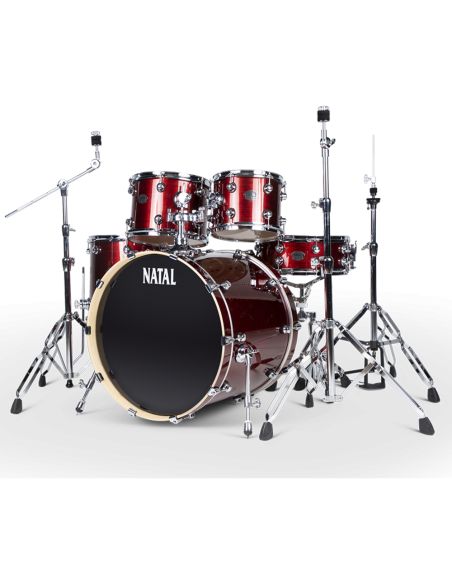 Acoustic Drum Set Natal Arcadia KAR-UF22-RST Red strata