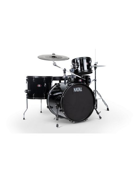 Stealth Practice Drum set Natal DNA Stealth K-DNB-F18-BKS