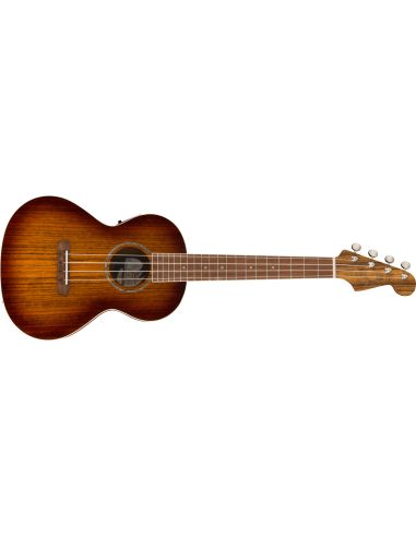 Elektroakustinė tenorinė ukulelė Fender Rincon Aged Cognac Burst