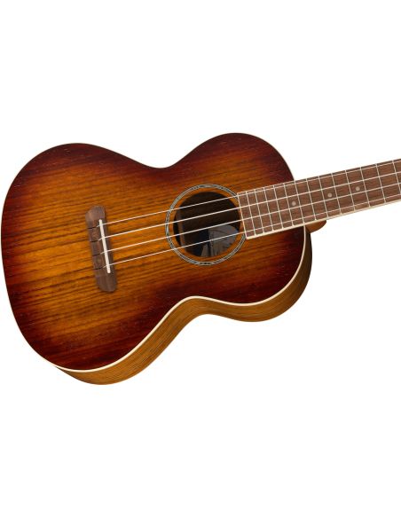 Elektroakustinė tenorinė ukulelė Fender Rincon Aged Cognac Burst