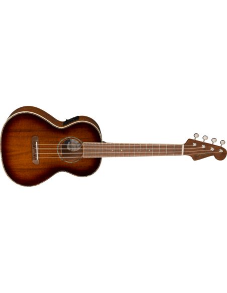 Elektroakustinė tenorinė ukulelė Fender Montecito Shaded Edge Burst