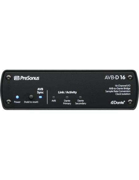 Tinklo šakotuvas AVB ir Dante PreSonus AVB-D16