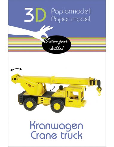 3D Paper model Fridolin Crane Truck