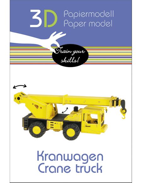 3D Paper model Fridolin Crane Truck