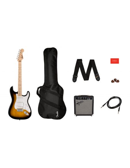 Electric guitar pack Fender Squier Sonic Strat + Frontman 10G, Sunburst