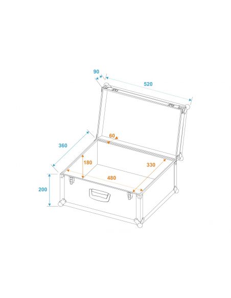 Flightcase ROADINGER 52x36x29cm black