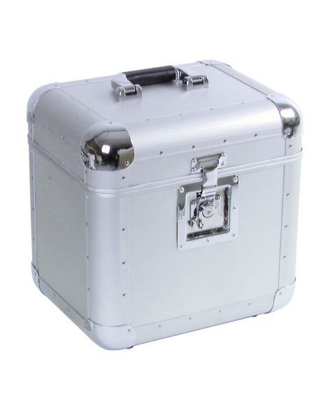 Record Case Roadinger ALU 75/25, rounded, silver