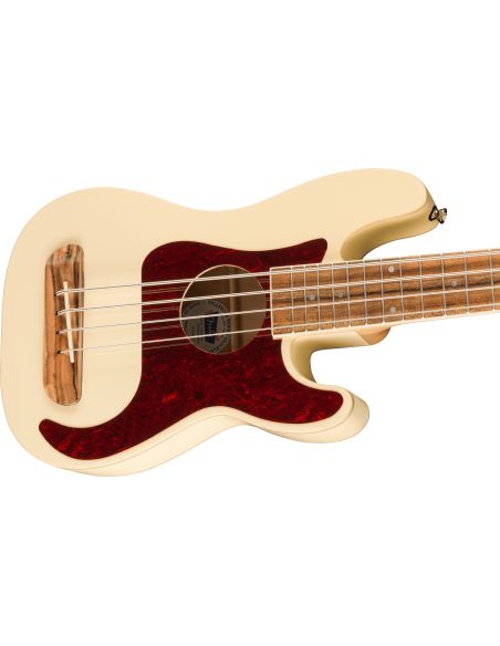 Bass ukulele  Fender Fullerton Precision Olympic White