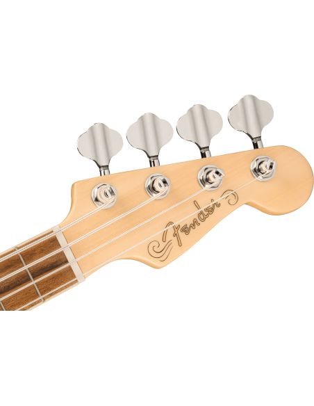 Elektro-akustinė bosinė ukulelė Fender Fullerton Precision Olympic White