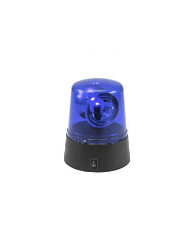 Mini LED besisukantis švyturys Eurolite Mini Police Beacon, mėlynas