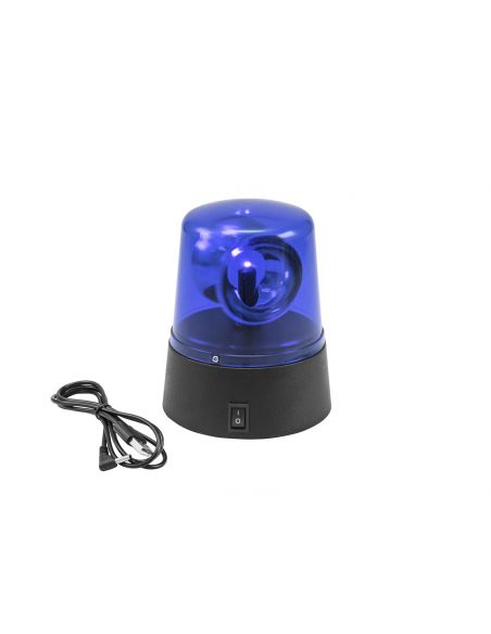 EUROLITE LED Mini Police Beacon blue USB/Battery