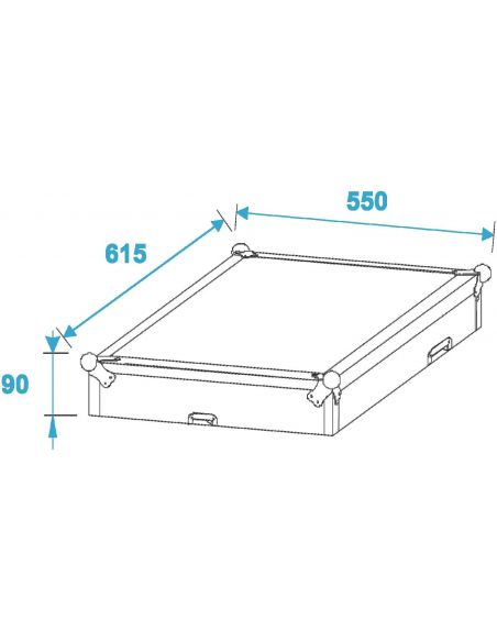 Dėklas Roadinger Special Combo Case Pro, 6U