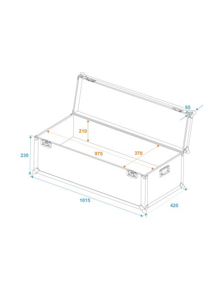 Trunk case Roadinger Universal 100x40x30cm