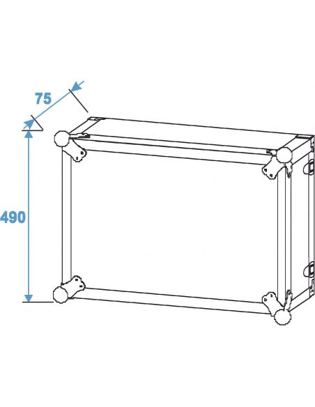 Rack Case Roadinger Effect Rack CO DD, 10U, 38cm