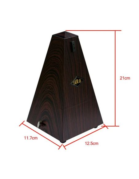 Mechanical metronome Solo S-360S Red wood grain