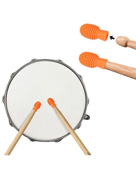 Drumsticks heads 4 pcs Solo SD-20 orange