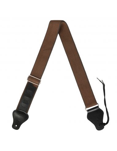 Guitar strap Cascha HH 2260 brown