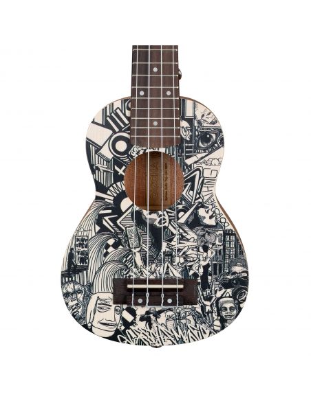 Soprano ukulele Cascha Art Sketch HH 2601