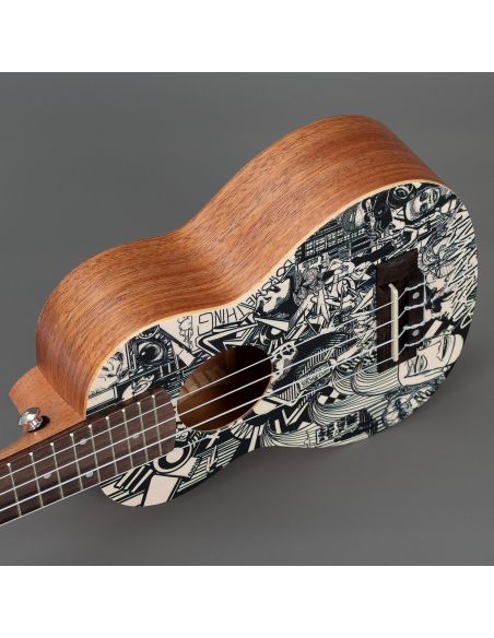 Soprano ukulelė Cascha Art Sketch HH 2601