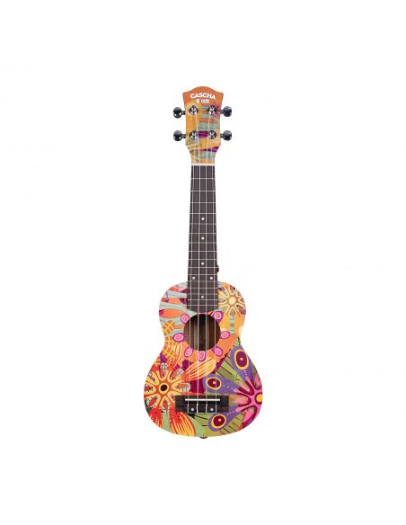 Soprano ukulele Cascha Art Flowers HH 2603