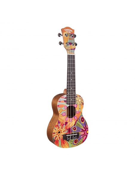 Soprano ukulele Cascha Art Flowers HH 2603