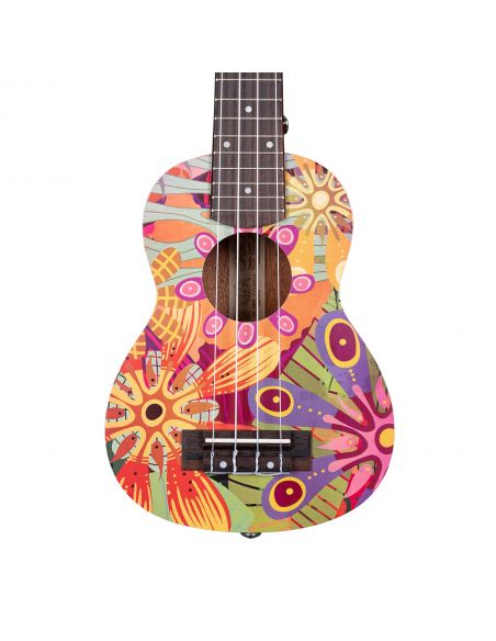 Soprano ukulele Cascha Art Flowers HH 2603