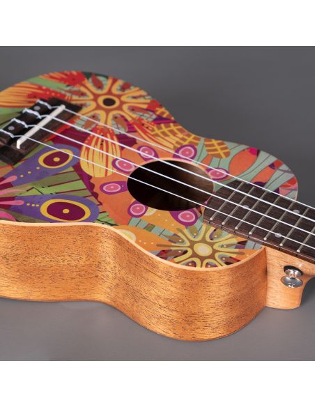 Soprano ukulele Cascha Art Flowers HH 2603